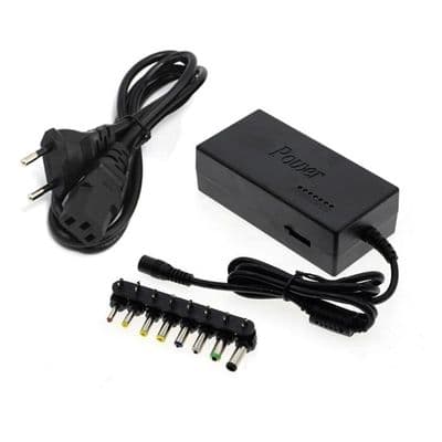96W Justerbar AC/DC Laptop Strømadapter, Universell Laptoplader med [7A4FC1B]