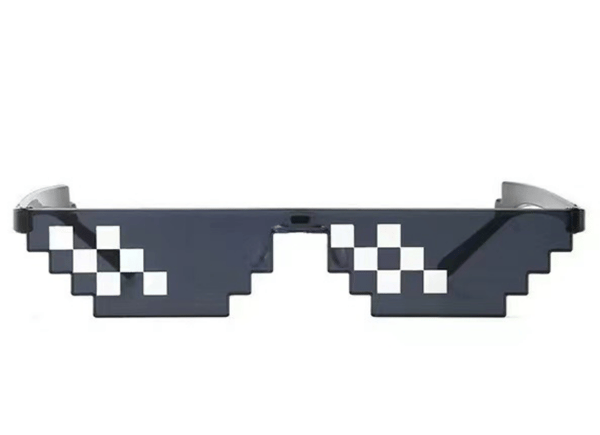 Sorte grå nye design sjove mosaik solbriller Thug Life solbriller