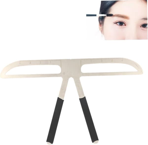 3pcs Eyebrow Ruler Straight Eyebrow Stencil Kit Three-Point Balance Positioning Eyebrow Drawing Tool