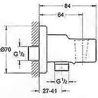 Grohe Relexa Concealed Elbow 1/2 inch 28628000