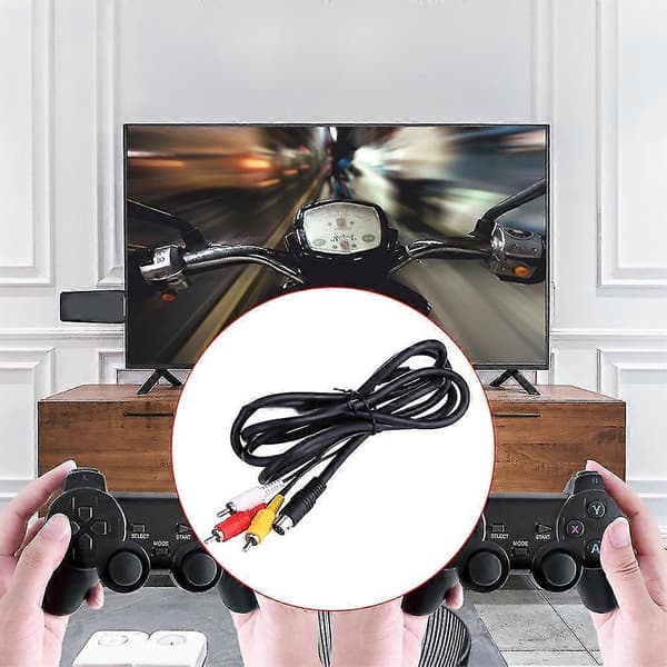 1.8m 9-Pin Audio Video Av Cable A/v 3rca Connection Cord for Sega Genesis 2 3