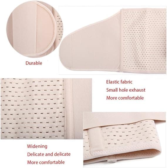 Elastiskt postpartum-bälte för kvinnor, 95 cm, justerbart, graviditetsbälte, midjestöd, bantningsbälte, bantningskorsett