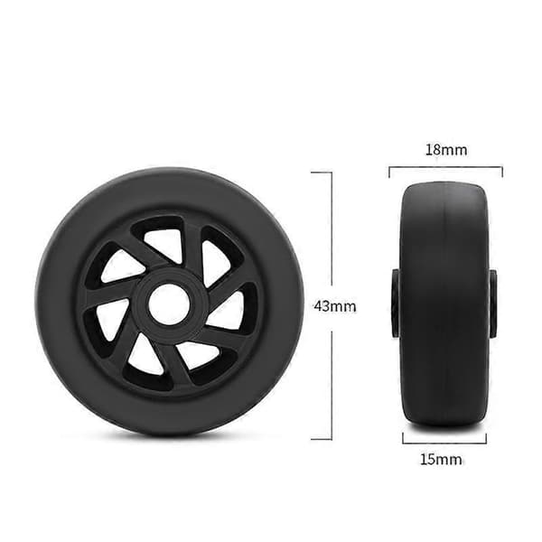 Replacement Wheels for Suitcase, Universal Trolley Wheels, Accessories for 20-28 inch Suitcases