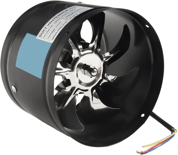 Aerodynamisk design Effektiv luft fra den robuste og 180 mm (sort) sort Black