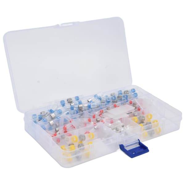 120 Pcs Heat Shrink Connectors Waterproof Crimp Terminals Electrical Wire Splice Kit