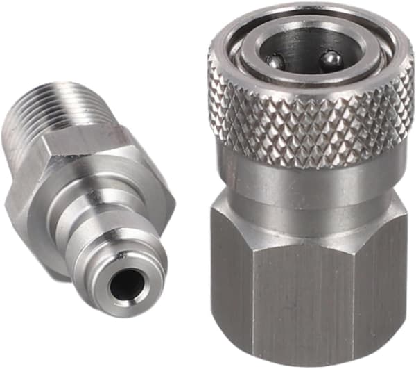 1/8 NPT Gevind Hurtig Afbryder og Sæt Luftsystem Forbindelser Han Hun 8mm Rustfrit Stål til Industrielle Anvendelser