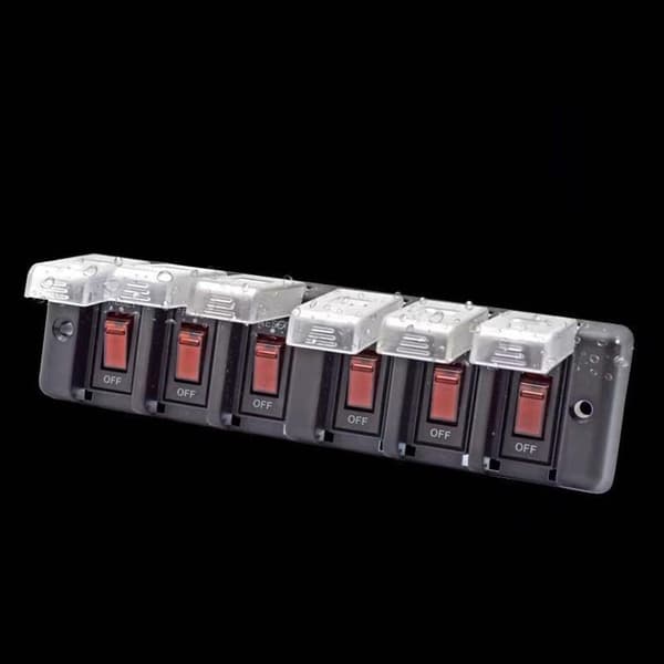 Position Batteriafbryder 16A Vippebil Båd - 8 Positioner Vippekontaktpanel, 8 Isolator 192W Panel 12V til autocamper 8 Positions