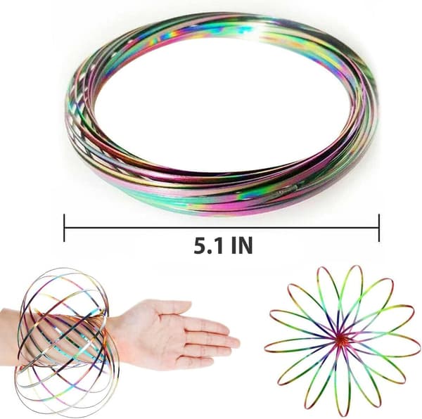 Magisk ringlek for barn, armbånd, kinetisk spiralstrømring Sp