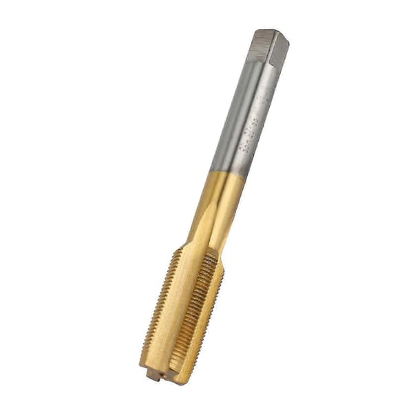 High Hardness UNF 1/2 -28 HSS Titanium Coated Tap and Round Die Set Threading Tool Compatible with Mold Processing Gold Silver Guld Silver