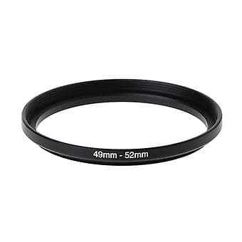 49mm til 52mm Metall Step Up Ringer Linseadapter Filter Kameratilbehør Ny
