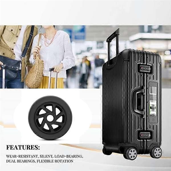 Replacement Wheels for Suitcase, Universal Trolley Wheels, Accessories for 20-28 inch Suitcases