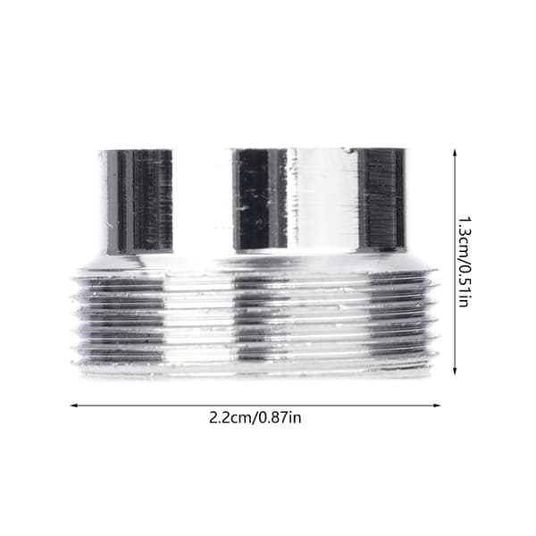 2 stk. vannslangeadapter 22 mm til 16 mm kranadapter kranlufter-tilkobling