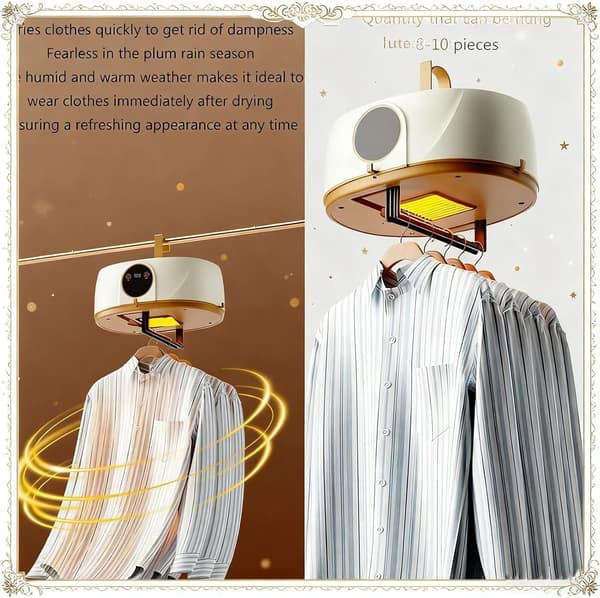 Automatic Ironing Machine, Inflatable Shirt Steamer and Vertical Dryer — One-Button Operation with Remote Control — Ideal for Apartments and Travel
