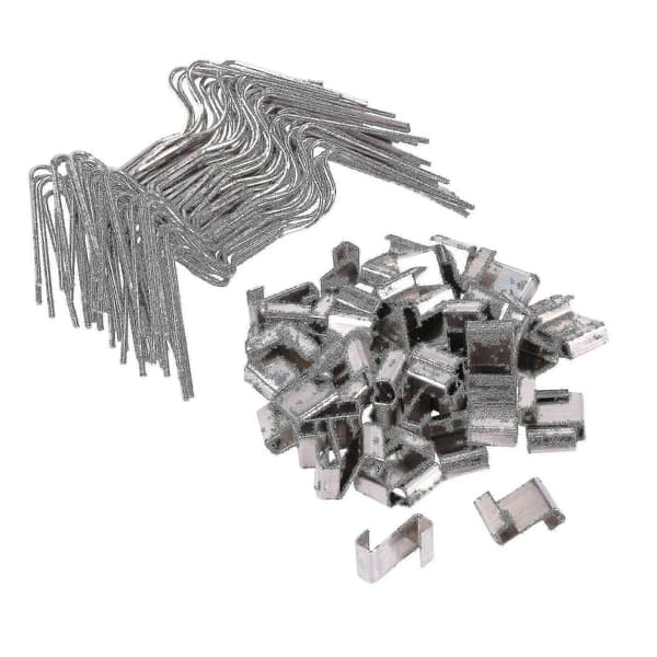 100 stk Rustfrie festeklips for drivhusglass