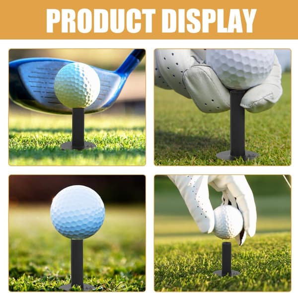 10 pcs Golf Ball Holders with 42mm-80mm Flat Flexible Indoor Golf Tees