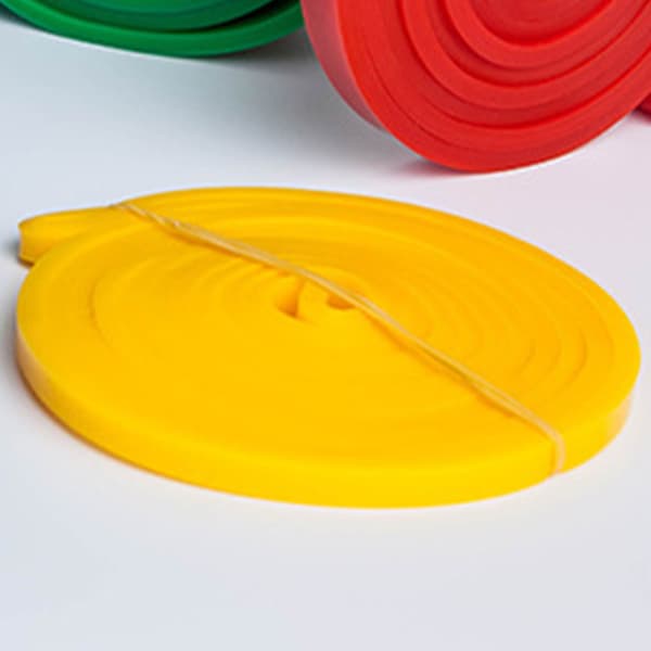 Yellow Ergonomic Multifunctional Durable Resistance Bands for Strength Training
