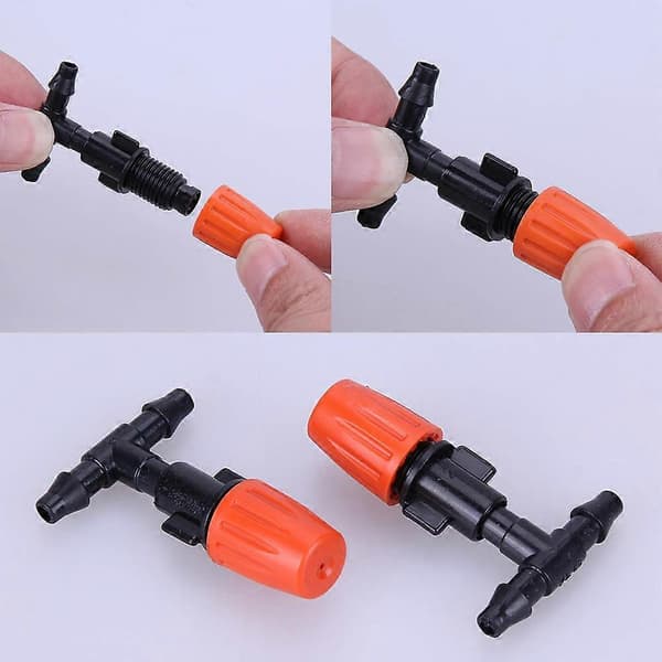 Garden Irrigation System, 10-Piece Drip Irrigation Kit Automatic Watering System Drip Irrigation Micro Sprinkler Bush Drip Irrigation Kit