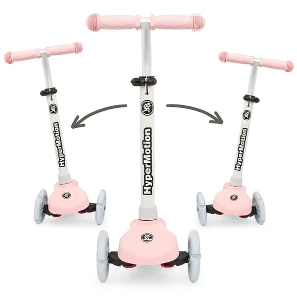 TRINGO trehjulssykkel, 3-8 år - rosa + lysende LED-hjul Rose Rose