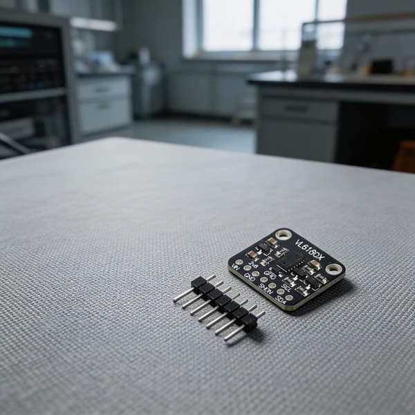 Afstandssensor Integreret Gestusgenkendelse Omgivelsesdetektion I2C-interface Kompakt VL6180X Optisk Lys Sort 20.32x17.78mm til