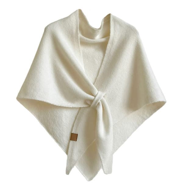 Women's Pashmina & Triangular Shawl – Warm Long Scarf for Party & Winter Use Beige Beige Beige Beige