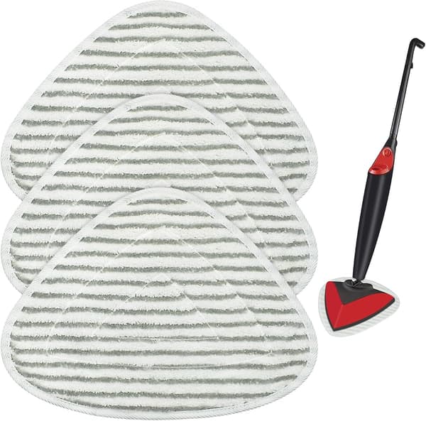 Mikrofiber dampmoppe udskiftningspuder kompatible med Vileda Steam & Vileda Steam Plus, maskinvaskbare