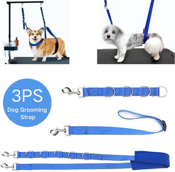 wxsp 3-piece dog harness - strong endurance, adjustable belly strap for table arm care