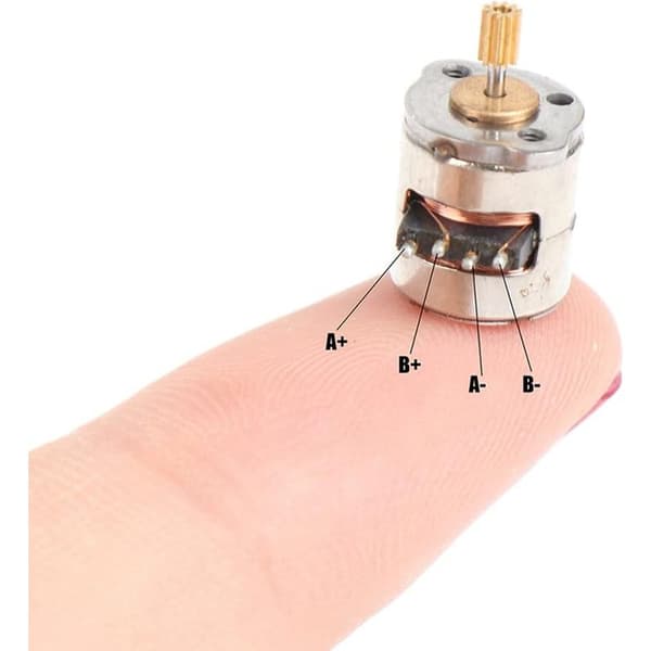 10 Pieces/Pack Mini Stepper Motor 2 Phase 4 Wire Miniature Stepper Motor with Gear Mini Motor Toy DIY Motor