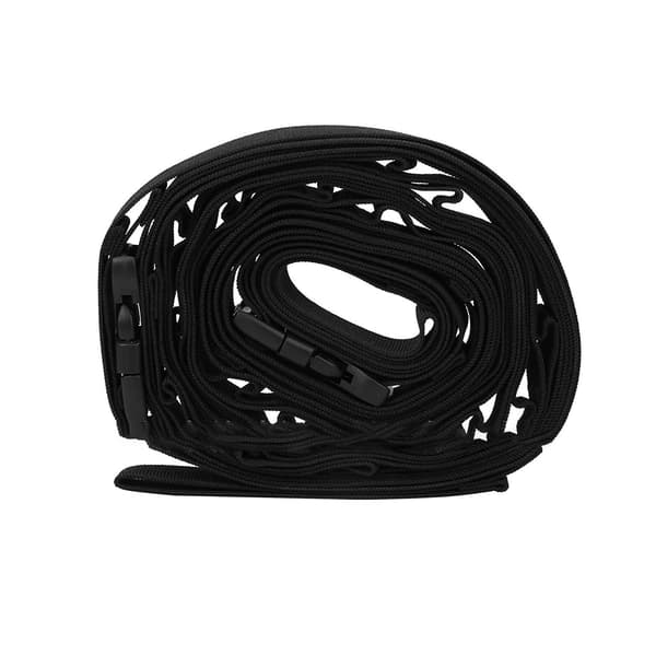 Outdoor Camping Clothesline Storage Strap Tent Rope with D-ring Black