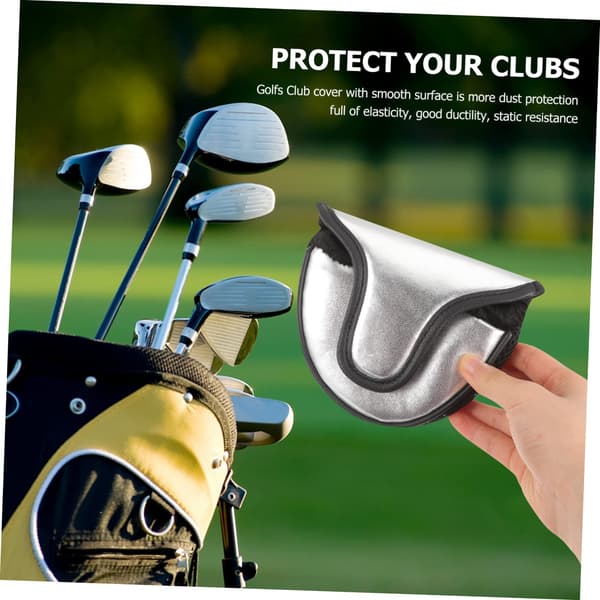 Putterin suojus hopea golf-tarvikkeet dropshipping PU-nahka