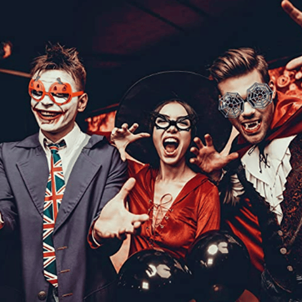 Halloween dekorationer, briller, 10 styk