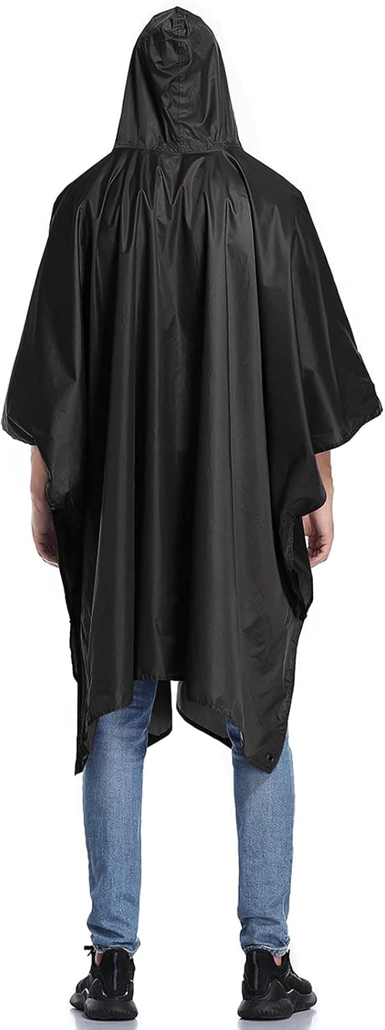 3-i-1 Poncho Multifunksjonell Vanntett Voksen Utendørs Poncho Ca