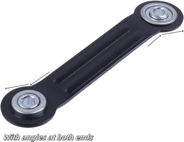 Glidlagerarmfäste 6 st Black L 6.33" x 4.88" Centers