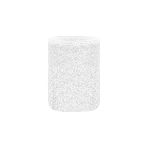 2 st svettband - Ankelband - Kort [8 cm] - Dubbelpack - Vitt