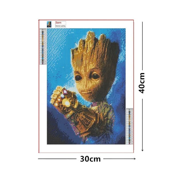 30 x 40 cm, Træ Mand Diamantmaleri Broderi Diamantmaleri