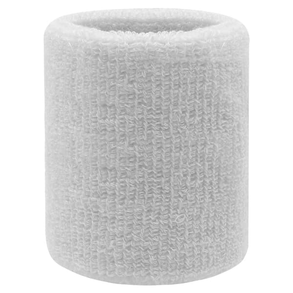 2 st svettband - Ankelband - Kort [8 cm] - Dubbelpack - Vitt