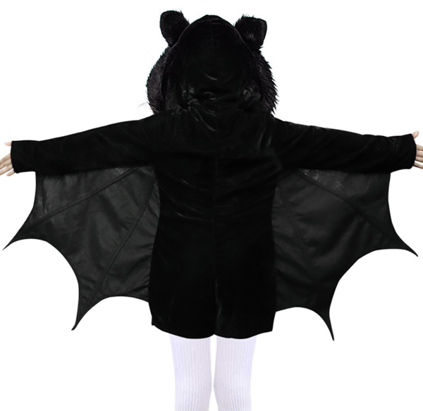 Halloween Børnetøj Kappe Hætte Heks Dødningehoved Co