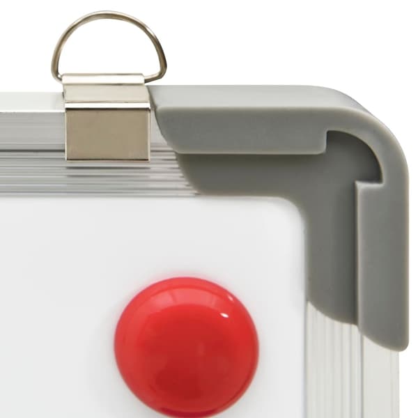 vidaXL Magnetisk whiteboard hvit 50x35 cm stål Hvit Vit