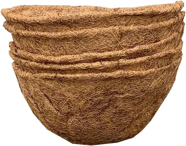 5-pack kokosfiberfoder för väggkorg (30 cm)