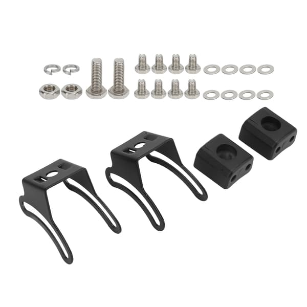 2-pack Black Adjustable LED Light Bar Bracket Slide Mount Mounting Base Bracket for Off-Road Vehicles