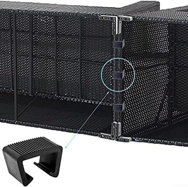 Solid terrassemøbelkobling sikrer sikker passform stoler og i 8 stk. kurvklemmer, for bord (5,25 cm) 5,25 cm 5.25cm