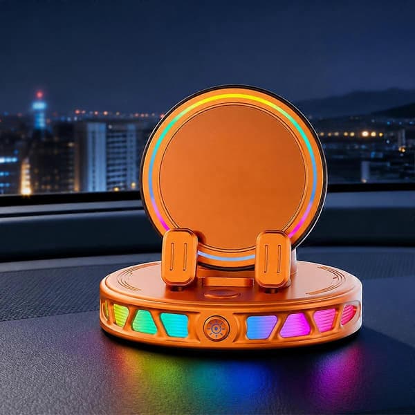 Bilinstrumentbräda Automatisk Låsande Telefonhållare Orange Orange