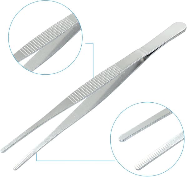 2 stk. 6 tommer pincet i rustfrit stål 2 stk. 6 tommer 6 Inch size_name