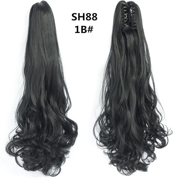 One Piece (approx. 55 cm) Wig, Curly Wave Ponytail Extension - Fake