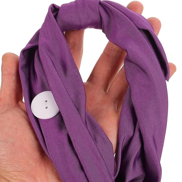 Elastisk hårbånd i stoff, bredt pannebånd for kvinner til yoga og løping