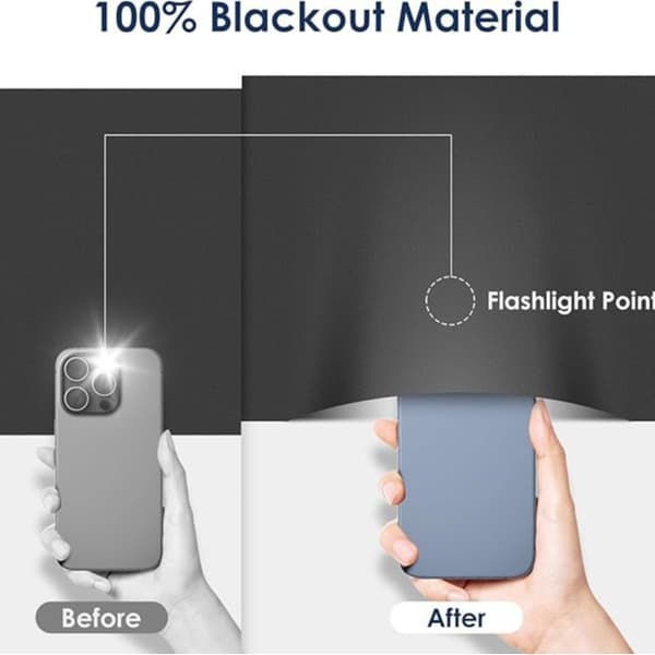 Blackout roller blind 1x1.48m, portable drill-free window covering for skylights, thermal protection
