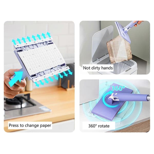 8 Pcs Replacement Pad For Cordless Electric Mop Sweeper Wireless Electric Mop Scrubber Pad,