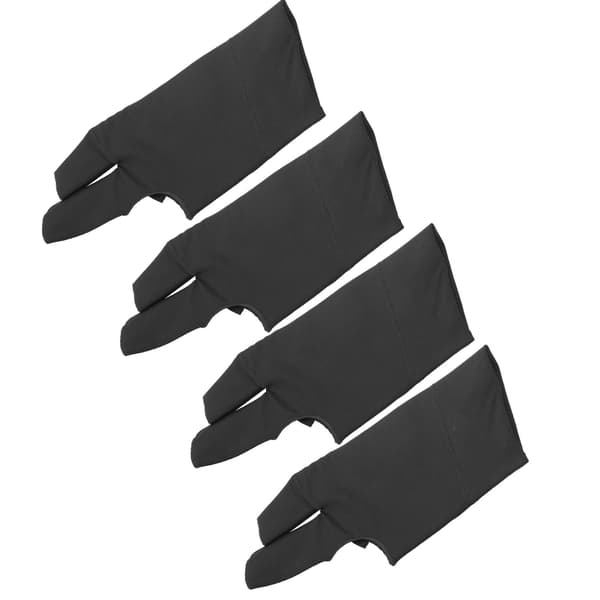 Billiard Glove 4-pack Unisex Left Right Hand Open Three Finger Gloves
