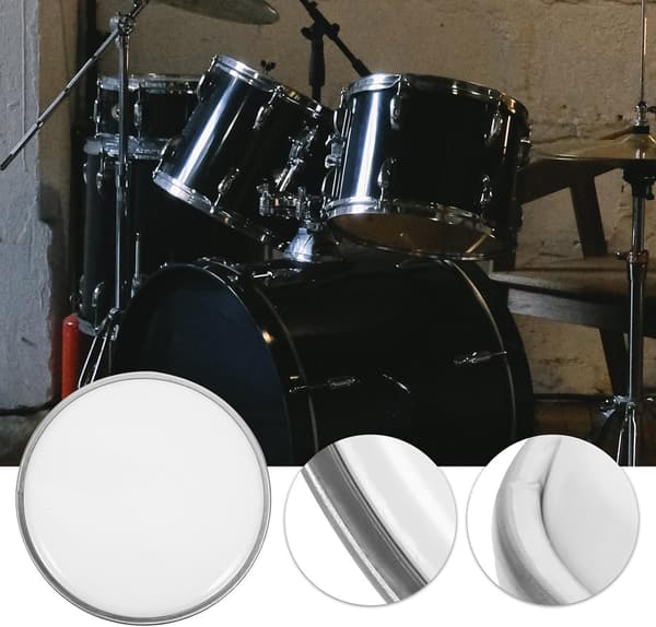 Drum Practice Pads Double Layer Drum Skin Lightweight Durable Polyester Film