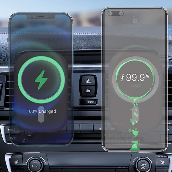 Compatible Wireless Car Charger Holder, Automatic Magnetic Fast Charging Mobile Phone Holder for Car Air Vent, Compatible