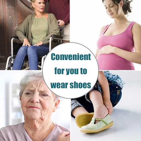 Rosa & Blå & Grå Lazy Shoe Helper, 6 stk Nye Nyttige Bærbare S